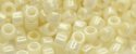 (image for) TOHO Aiko Precision Cylinder Bead. Light Cream Opaque Luster TB-122
