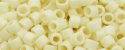 (image for) TOHO Aiko Precision Cylinder Bead. Light Cream Opaque Rainbow Matte TB-409F