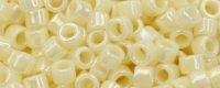 (image for) TOHO Aiko Precision Cylinder Bead. Light Cream Opaque Rainbow TB-409