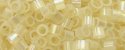 (image for) TOHO Aiko Precision Cylinder Bead. Light Creamy Yellow Satin Rainbow TB-1550