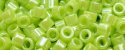 (image for) TOHO Aiko Precision Cylinder Bead. Light Green Opaque Luster TB-131