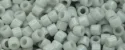(image for) TOHO Aiko Precision Cylinder Bead. Light Grey Opaque TB-53