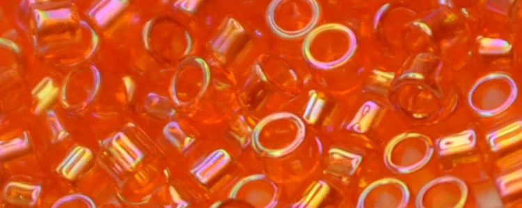 (image for) TOHO Aiko Precision Cylinder Bead. Light Hyacinth Transparent Rainbow TB-174