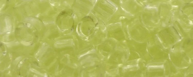 (image for) TOHO Aiko Precision Cylinder Bead. Light Lime Transparent TB-15