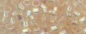(image for) TOHO Aiko Precision Cylinder Bead. Light Pink Transparent Rainbow TB-169