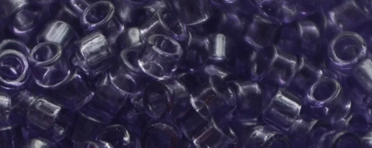 (image for) TOHO Aiko Precision Cylinder Bead. Light Purple Transparent TB-19