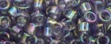 (image for) TOHO Aiko Precision Cylinder Bead. Light Purple Transparent Rainbow TB-166D