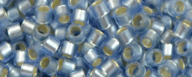 (image for) TOHO Aiko Precision Cylinder Bead. Light Sapphire Silver Lined Matte TB-33F