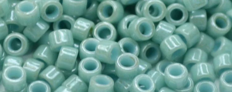 (image for) TOHO Aiko Precision Cylinder Bead. Light Turquoise Opaque TB-1611