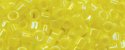 (image for) TOHO Aiko Precision Cylinder Bead. Yellow Opaque Rainbow TB-402