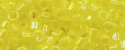 (image for) TOHO Aiko Precision Cylinder Bead. Yellow Opaque Rainbow TB-402