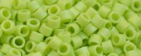 (image for) TOHO Aiko Precision Cylinder Bead. Lime Green Opaque Rainbow Matte TB-404F