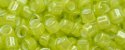 (image for) TOHO Aiko Precision Cylinder Bead. Lime Lined Light Olive Luster TB-1045
