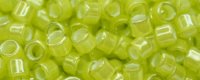 TOHO Aiko Precision Cylinder Bead. Lime Lined Light Olive Luster TB-1045 (image for) TOHO Aiko Precision Cylinder Bead. Lime Lined Light Olive Luster TB-1045