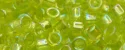(image for) TOHO Aiko Precision Cylinder Bead. Light Green Transparent Rainbow TB-164