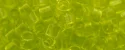 (image for) TOHO Aiko Precision Cylinder Bead. Lime Green Transparent TB-4