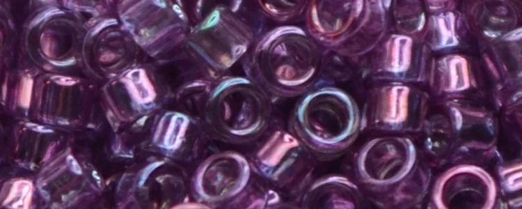 (image for) TOHO Aiko Precision Cylinder Bead. Light Amethyst Gold Luster TB-205