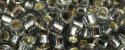 (image for) TOHO Aiko Precision Cylinder Bead. Light Black Diamond Silver Lined TB-29
