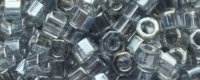 TOHO Aiko Precision Cylinder Bead. Light Black Diamond Transparent Luster TB-112 (image for) TOHO Aiko Precision Cylinder Bead. Light Black Diamond Transparent Luster TB-112