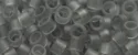 (image for) TOHO Aiko Precision Cylinder Bead. Light Black Diamond Transparent Matte TB-9F