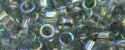 (image for) TOHO Aiko Precision Cylinder Bead. Light Black Diamond Transparent Rainbow TB-176