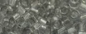 (image for) TOHO Aiko Precision Cylinder Bead. Light Black Diamond Transparent TB-9