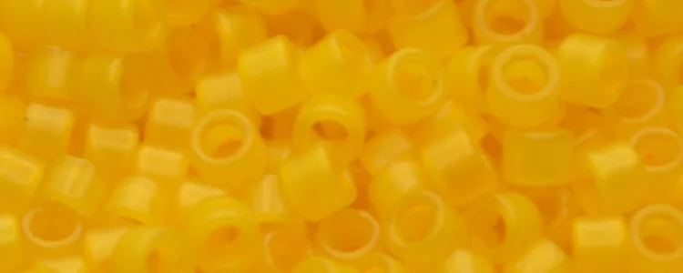 (image for) TOHO Aiko Precision Cylinder Bead. Light Butterscotch Ceylon Pearl Matte TB-148F