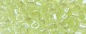 (image for) TOHO Aiko Precision Cylinder Bead. Light Chartreuse Transparent Luster TB-135