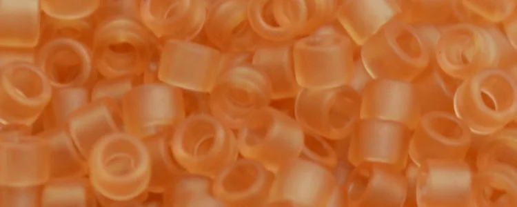 (image for) TOHO Aiko Precision Cylinder Bead. Light Peach Matte Luster TB-622F
