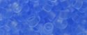 (image for) TOHO Aiko Precision Cylinder Bead. Light Sapphire Transparent Matte TB-13F