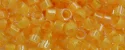 (image for) TOHO Aiko Precision Cylinder Bead. Light Squash Lined Topaz Transparent TB-962