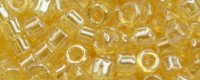 TOHO Aiko Precision Cylinder Bead. Light Topaz Transparent Luster TB-103 (image for) TOHO Aiko Precision Cylinder Bead. Light Topaz Transparent Luster TB-103