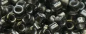 (image for) TOHO Aiko Precision Cylinder Bead. Metallic Blue Lined Black Diamond TB-282