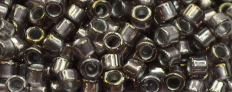 (image for) TOHO Aiko Precision Cylinder Bead. Metallic Lined Light Amethyst Semi Matte TB-1010