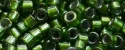 (image for) TOHO Aiko Precision Cylinder Bead. Metallic Lined Light Emerald Luster TB-1006