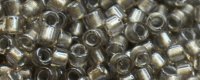 TOHO Aiko Precision Cylinder Bead. Metallic Lined Light Grey Semi Matte TB-1009 (image for) TOHO Aiko Precision Cylinder Bead. Metallic Lined Light Grey Semi Matte TB-1009