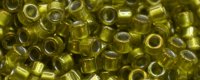 TOHO Aiko Precision Cylinder Bead. Metallic Lined Peridot Luster TB-1013 (image for) TOHO Aiko Precision Cylinder Bead. Metallic Lined Peridot Luster TB-1013