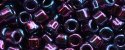 (image for) TOHO Aiko Precision Cylinder Bead. Navy Blue Iris Higher Metallic TB-504