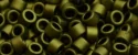 (image for) TOHO Aiko Precision Cylinder Bead. Olive Green Metallic Matte TB-617