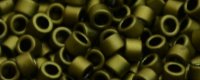 (image for) TOHO Aiko Precision Cylinder Bead. Olive Green Metallic Matte TB-617