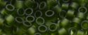(image for) TOHO Aiko Precision Cylinder Bead. Olivine Transparent Matte TB-940F