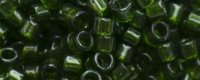 TOHO Aiko Precision Cylinder Bead. Olivine Transparent TB-940 (image for) TOHO Aiko Precision Cylinder Bead. Olivine Transparent TB-940