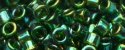 (image for) TOHO Aiko Precision Cylinder Bead. Olivine Gold Luster TB-322