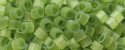 (image for) TOHO Aiko Precision Cylinder Bead. Peridot Green Satin TB-1515