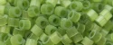 (image for) TOHO Aiko Precision Cylinder Bead. Peridot Green Satin TB-1515