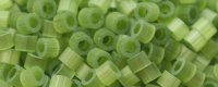 TOHO Aiko Precision Cylinder Bead. Peridot Green Satin TB-1515 (image for) TOHO Aiko Precision Cylinder Bead. Peridot Green Satin TB-1515