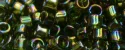(image for) TOHO Aiko Precision Cylinder Bead. Olivine Transparent Rainbow TB-180