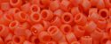 (image for) TOHO Aiko Precision Cylinder Bead. Orange Opaque Rainbow Matte TB-410F