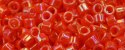 (image for) TOHO Aiko Precision Cylinder Bead. Orange Opaque Rainbow TB-410
