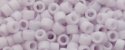 (image for) TOHO Aiko Precision Cylinder Bead. Pale Lavender Matte Opaque #TB-1619F